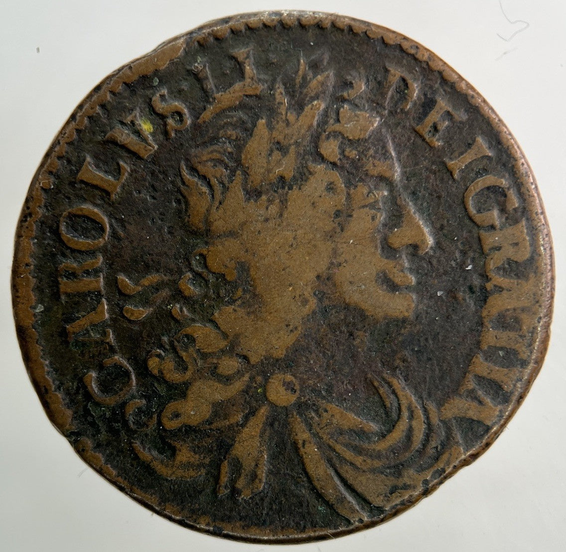 1685 Irish Half - Penny Coin | Fine Collectable Grade