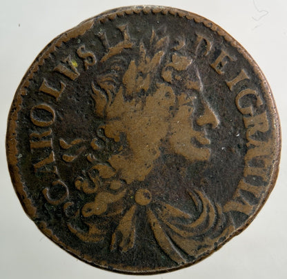 1685 Irish Half - Penny Coin | Fine Collectable Grade
