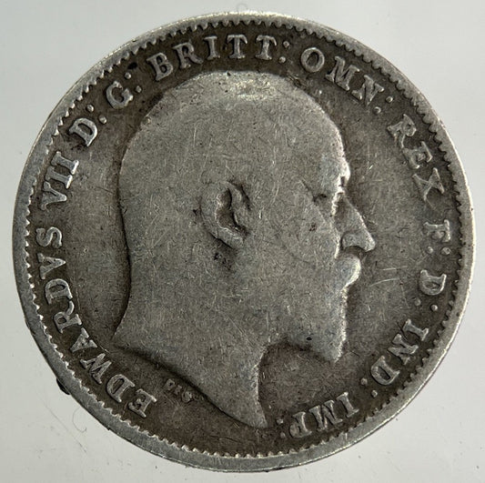 1908 Edward VII Threepence Silver Coin | Fine Collectable Grade