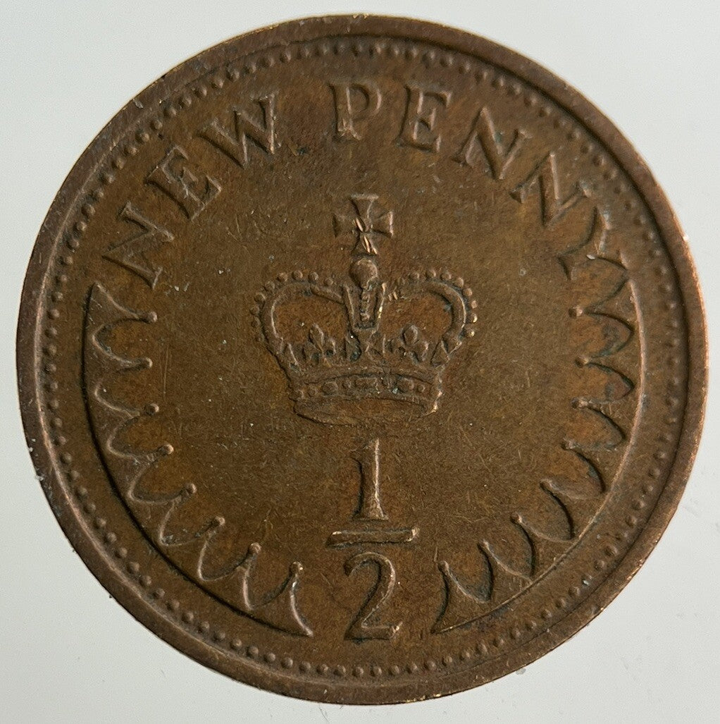 1971 Elizabeth II 2nd New 1/2 Half - Penny Coin | Fine Collectable Grade