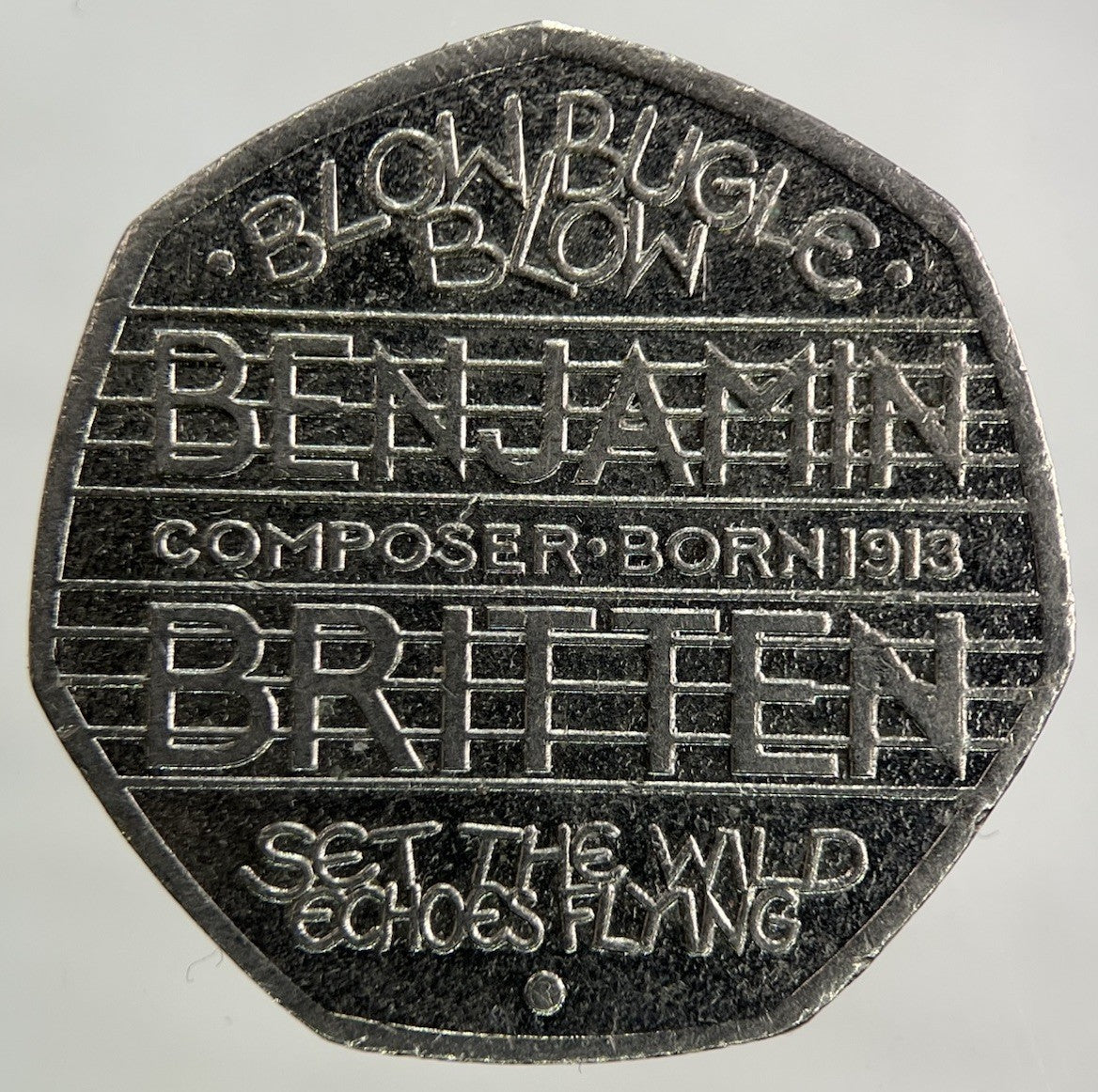 2013 Benjamin Britten 50p Fifty - Pence Coin | Collectable Grade