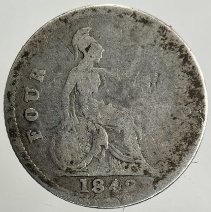 1842 Victoria Groat Four - Pence Silver Coin | Collectable Grade
