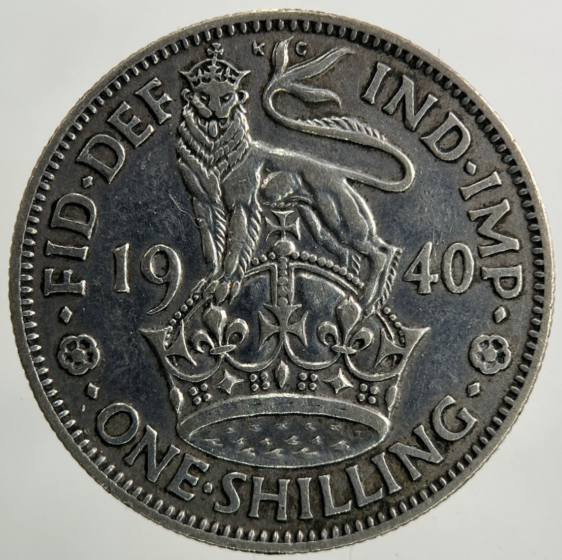 1940 George VI Shilling Silver Coin | Fine Collectable Grade