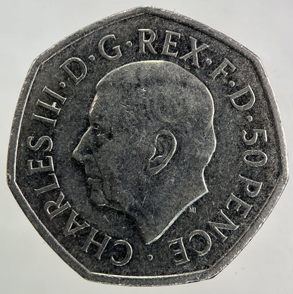 2022 Charles III 3rd Coronation 50p Fifty - Pence Coin | Collectable Grade