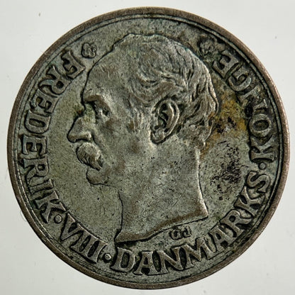 1911 Denmark 10 Ore Silver Coin | Fine Collectable Grade