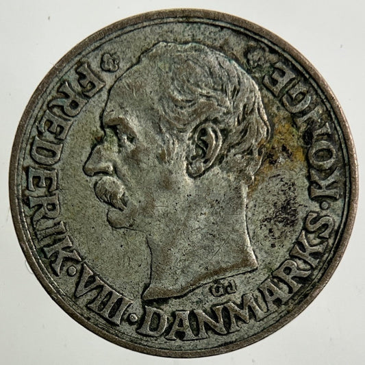 1911 Denmark 10 Ore Silver Coin | Fine Collectable Grade