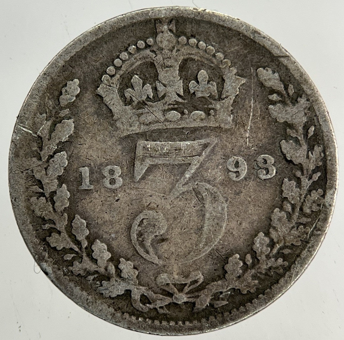 1893 Victoria Threepence Silver Coin | Collectable Grade