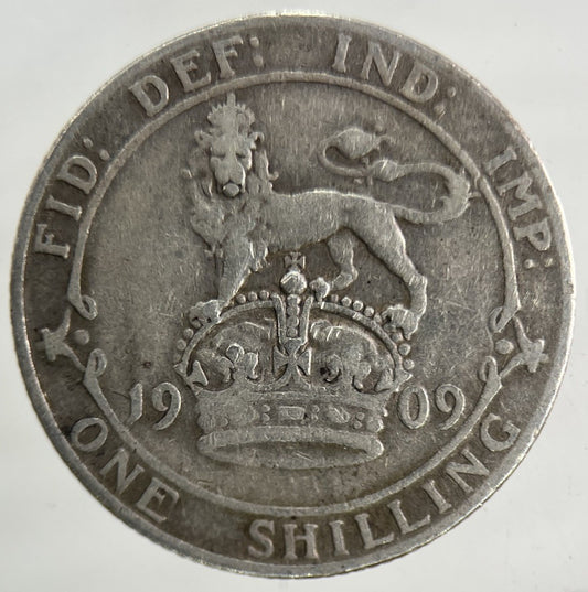 1909 Edward VII Shilling Silver Coin | Fine Collectable Grade