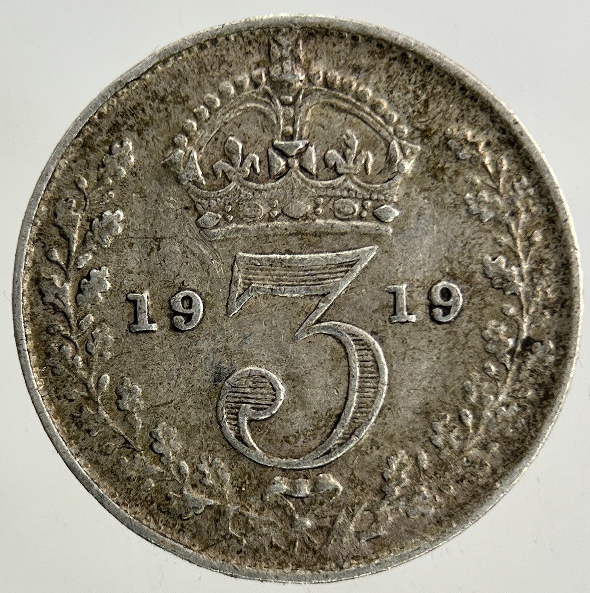 1919 George V Threepence Silver Coin | Very High Grade