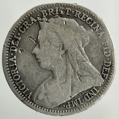 1900 Victoria Threepence Silver Coin | Collectable Grade