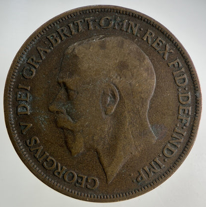 1917 George V One Penny Coin | Fair Grade