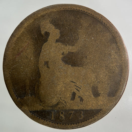 1873 Victoria One Penny Coin | Collectable Grade