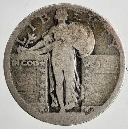 US USA Quarter Dollar Standing Liberty Silver Coin | Collectable Grade