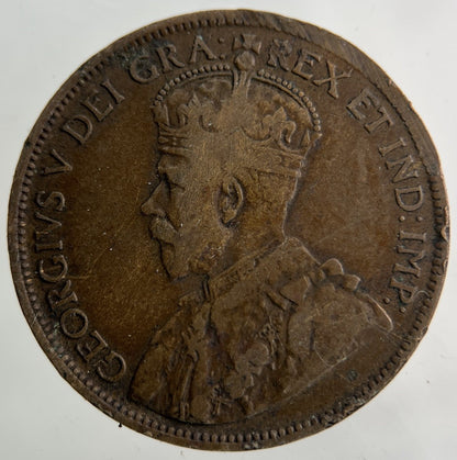 1919 Canada One Cent Coin | Fine Collectable Grade