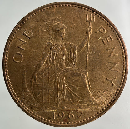 1967 Elizabeth II 2nd One Penny Coin | Collectable Grade