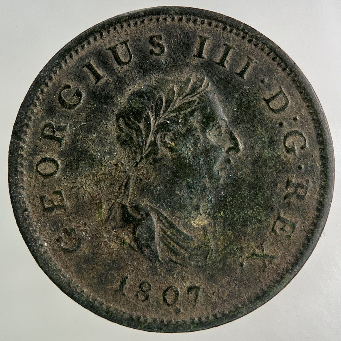 1807 George III 3rd Half - Penny Coin | Very High Grade