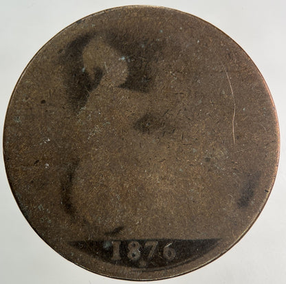 1876 - H Victoria One Penny Coin | Collectable Grade