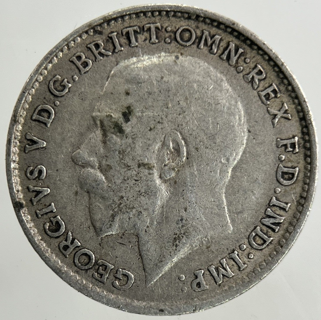 1916 George V Threepence Silver Coin | Fine Collectable Grade
