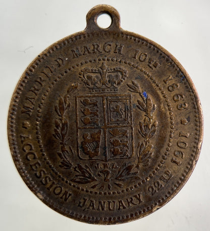 1901 Edward VII Accession Medal Coin | Fine Collectable Grade