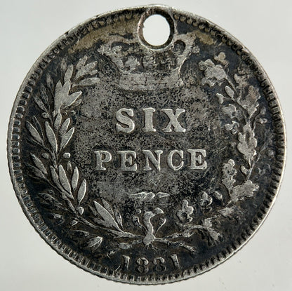 1881 Victoria Sixpence Silver Coin | Fine Collectable Grade