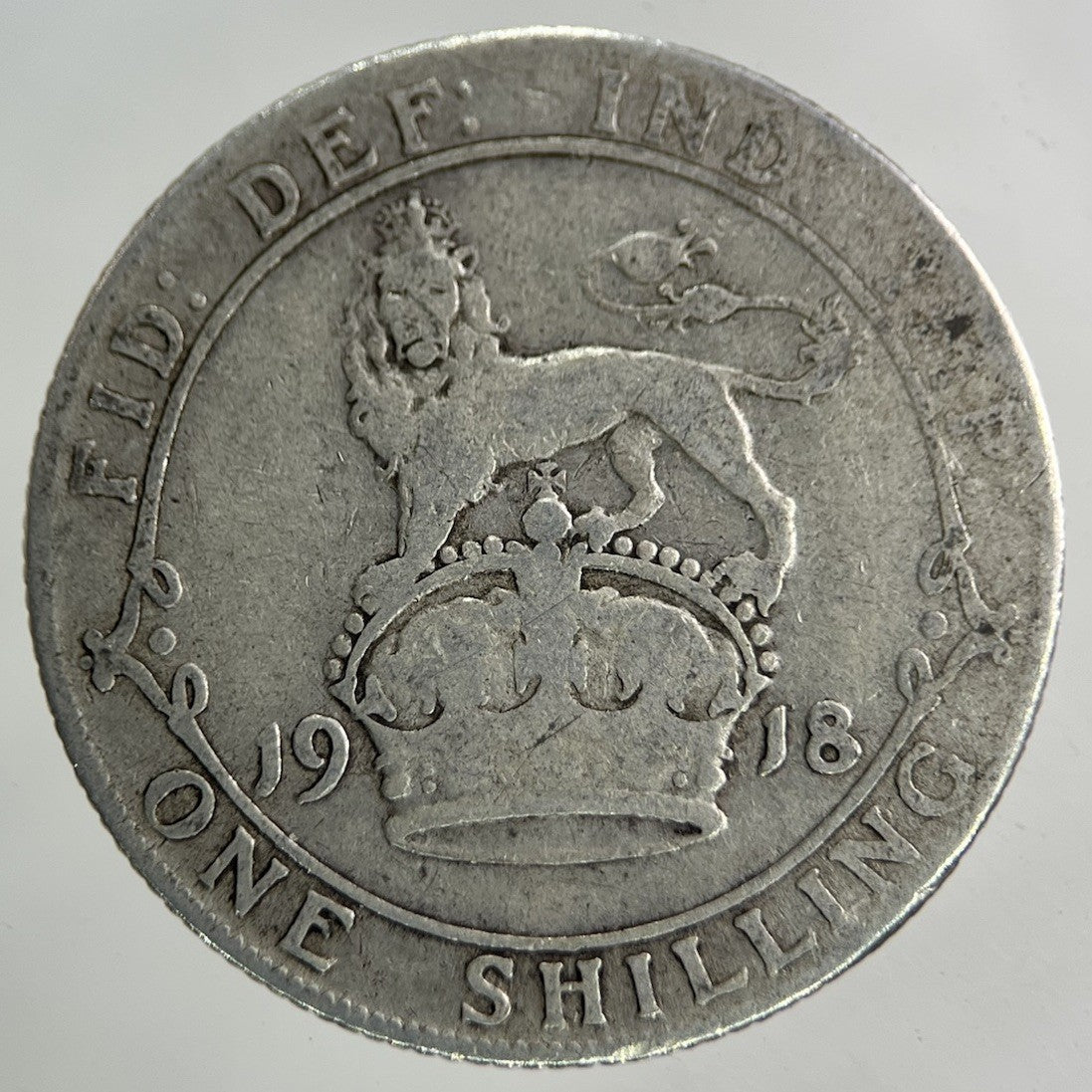 1918 George V Shilling Silver Coin | Collectable Grade