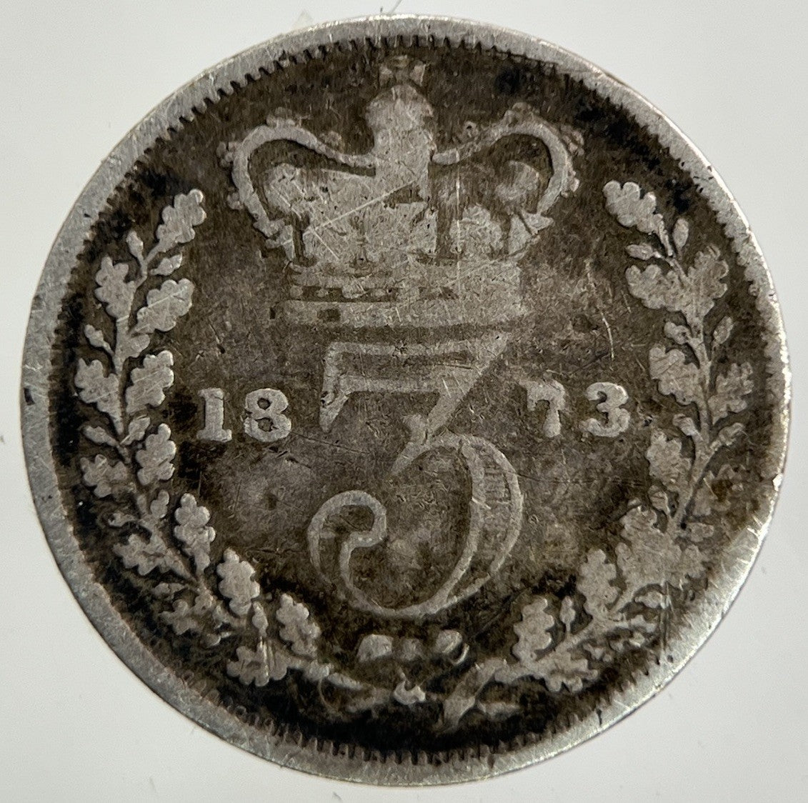 1873 Victoria Threepence Silver Coin | Collectable Grade