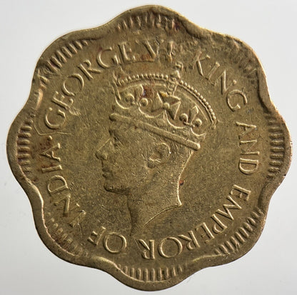 1944 India Ceylon 10 Cents Coin | Fine Collectable Grade | a3348