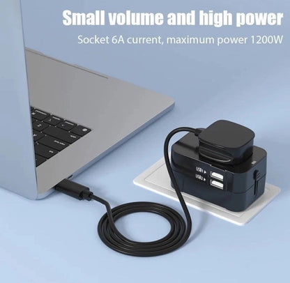 Worldwide Universal Travel Adapter Plug Fast Charger UK US EU AU with USB - C Port