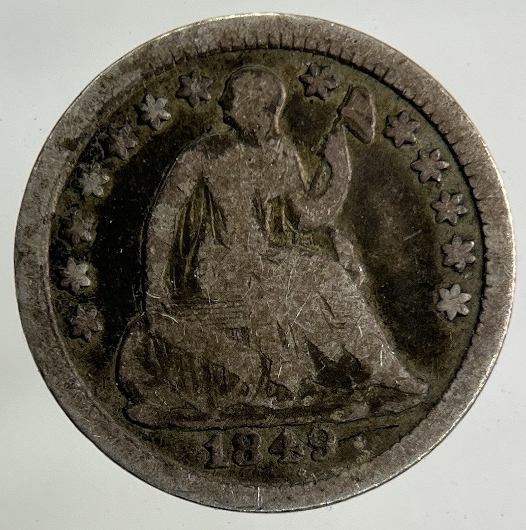1849 US USA Half Dime Silver Coin | Collectable Grade