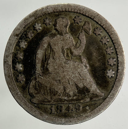 1849 US USA Half Dime Silver Coin | Collectable Grade