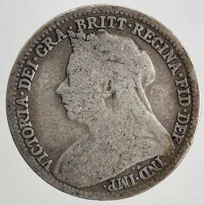 1897 Victoria Threepence Silver Coin | Collectable Grade | a9556