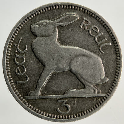 1928 Irish Threepence Coin | Fine Collectable Grade