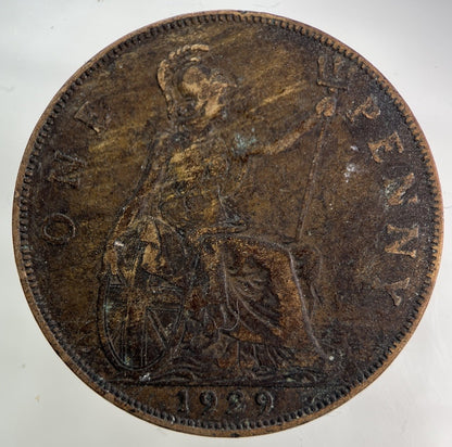 1929 George V One Penny Coin | Collectable Grade