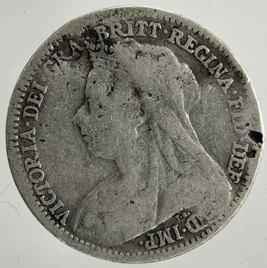 1899 Victoria Threepence Silver Coin | Fair Grade