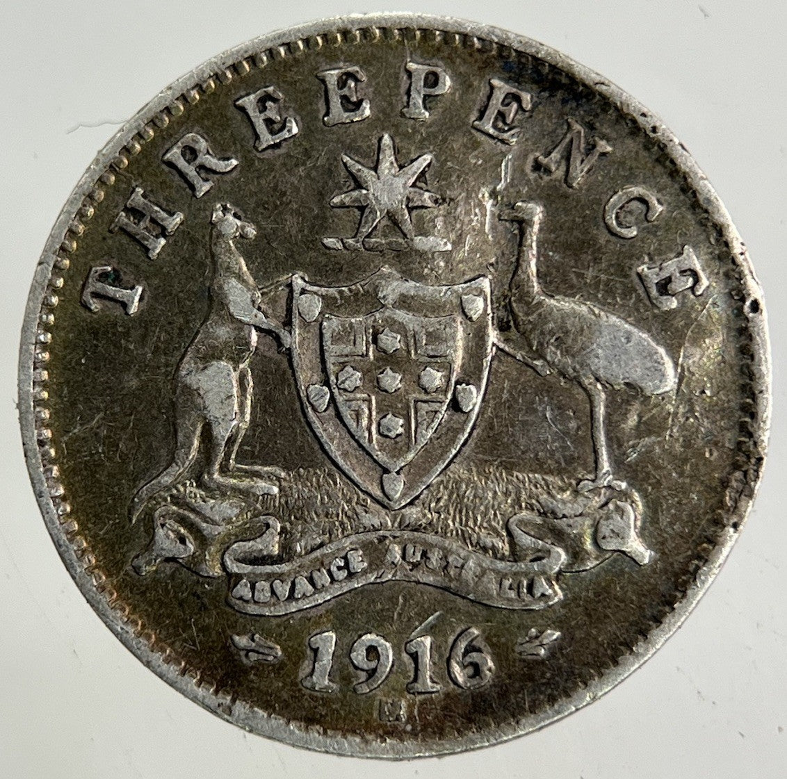 1916 - M Australia Threepence Silver Coin | Collectable Grade