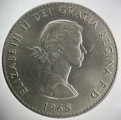 1965 Elizabeth II 2nd One Crown Coin | Very High Grade