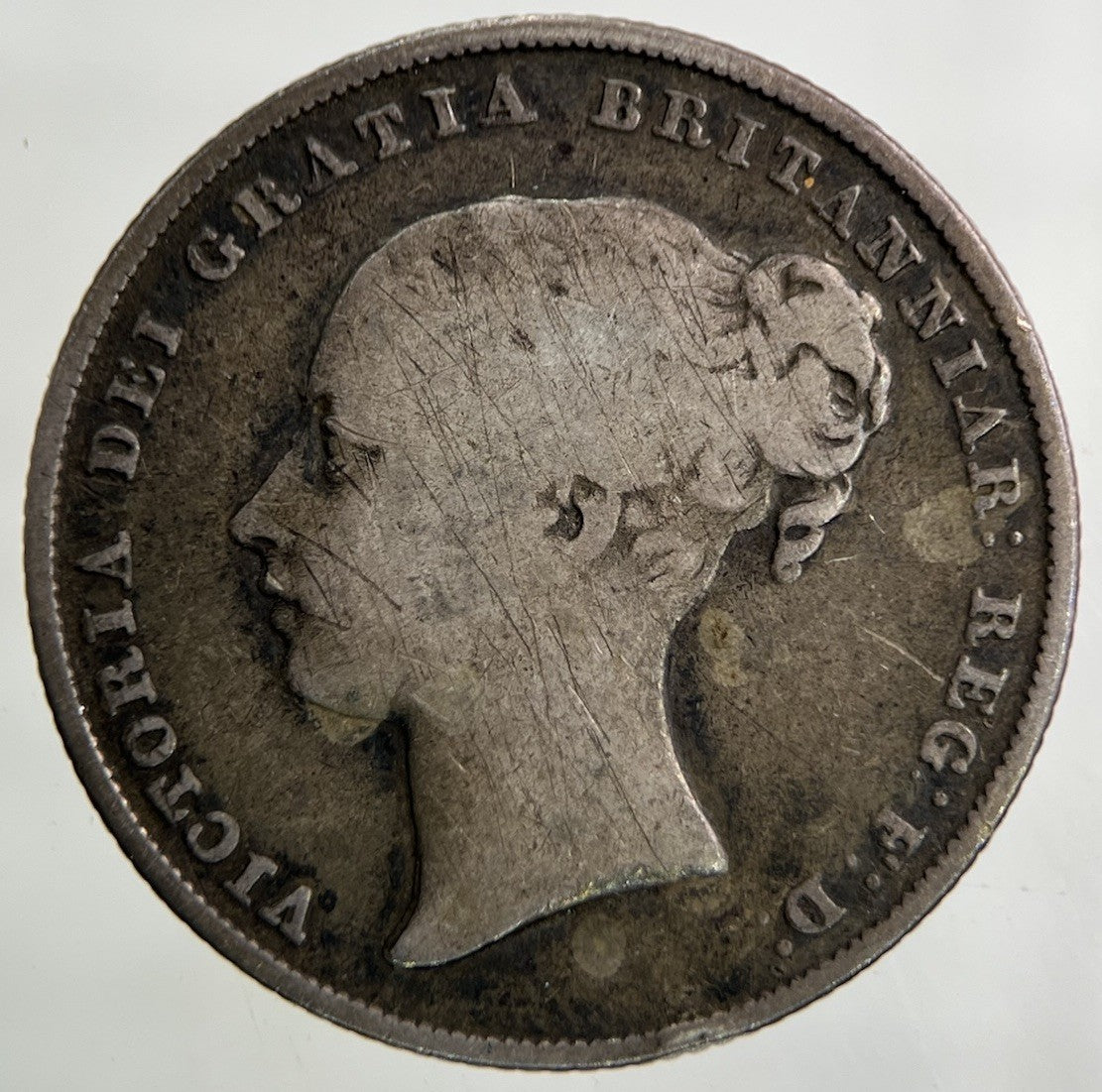 1858 Victoria Shilling Silver Coin | Collectable Grade