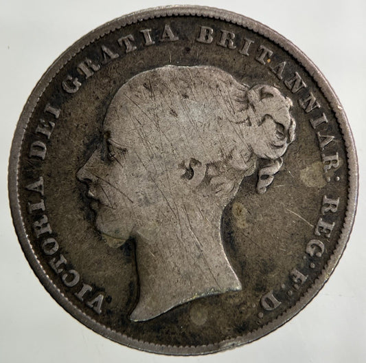 1858 Victoria Shilling Silver Coin | Collectable Grade