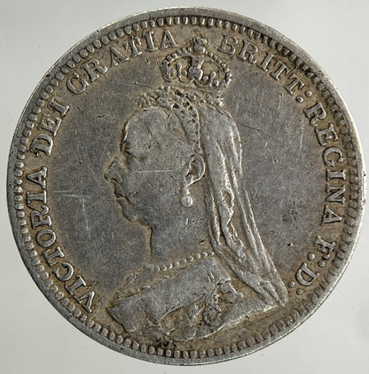 1892 Victoria Threepence Silver Coin | Very High Grade