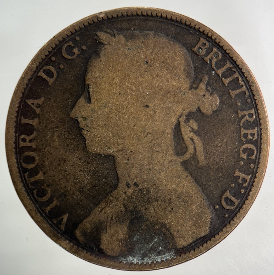 1887 Victoria One Penny Coin | Collectable Grade