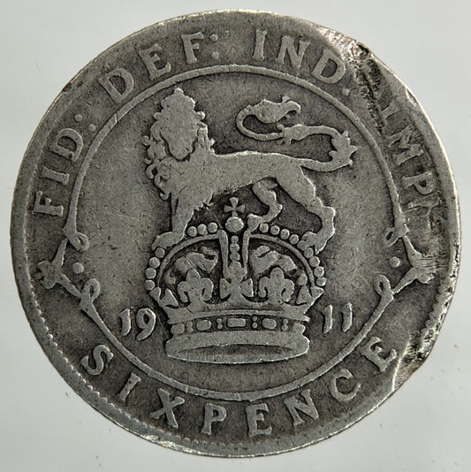 1911 George V Sixpence Silver Coin | Collectable Grade