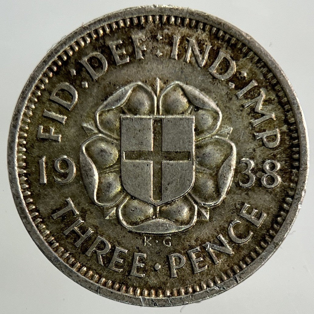1938 George VI Threepence Silver Coin | Fine Collectable Grade