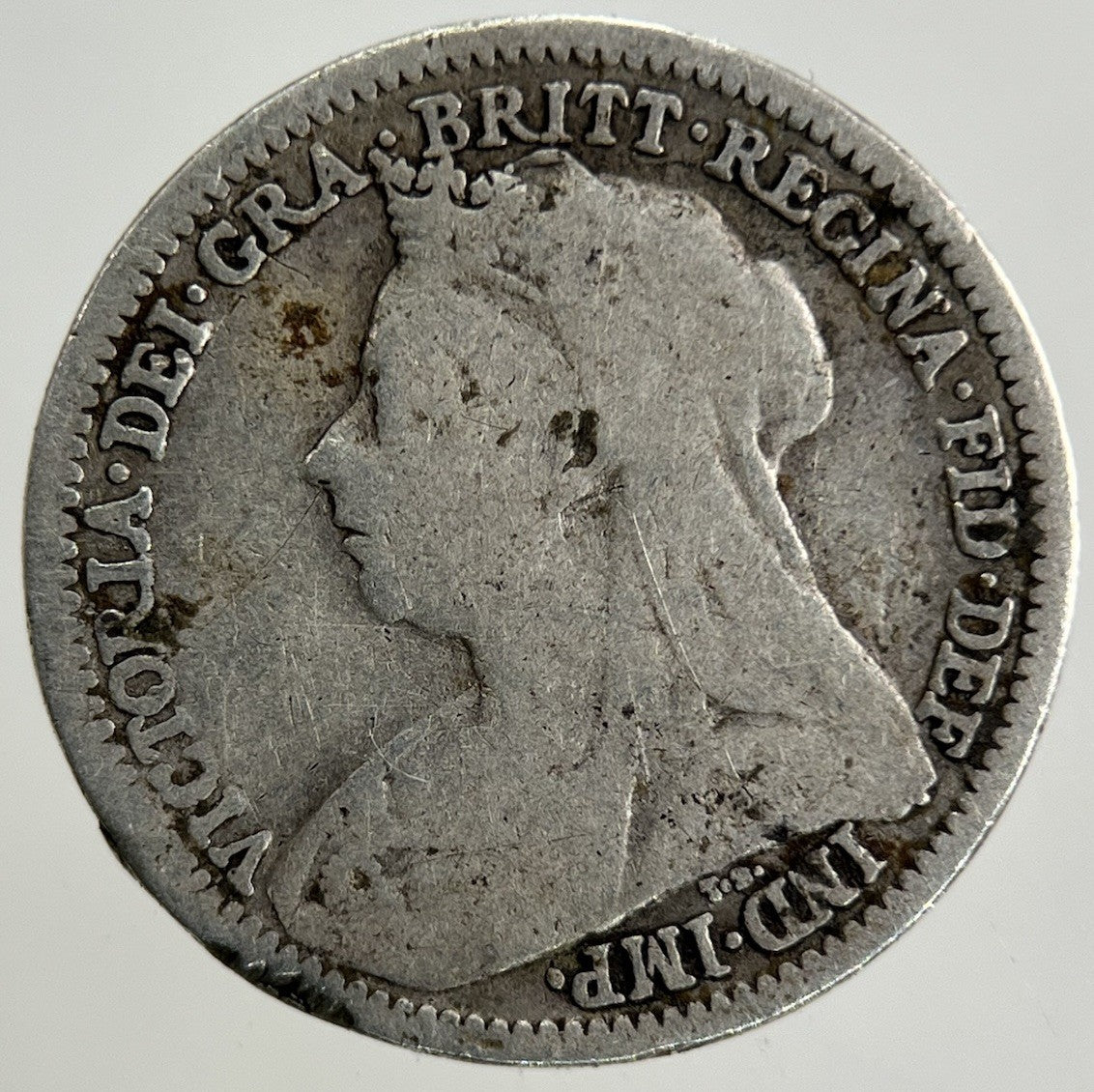 1900 Victoria Threepence Silver Coin | Collectable Grade