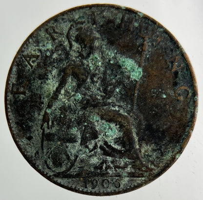 1905 Edward VII Farthing Coin | Fair Grade