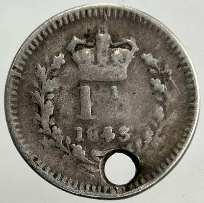 1843 Victoria Three - Half - Pence 1 1/2 Silver Coin | Collectable Grade