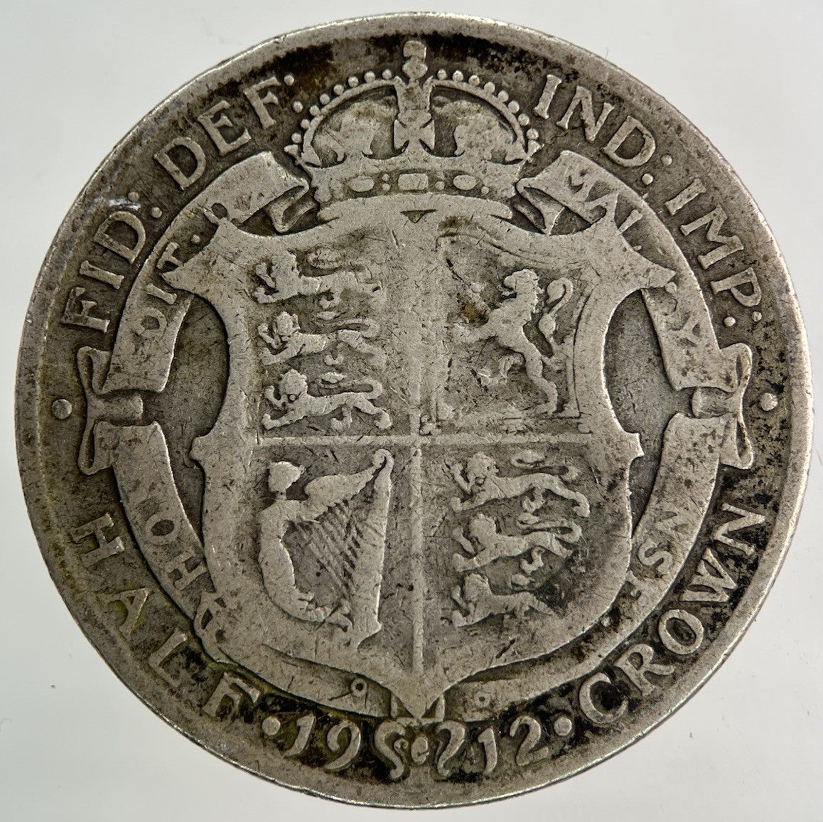 1912 George V Half - Crown Silver Coin | Fine Collectable Grade
