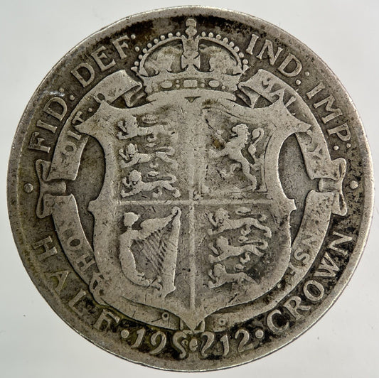 1912 George V Half - Crown Silver Coin | Fine Collectable Grade