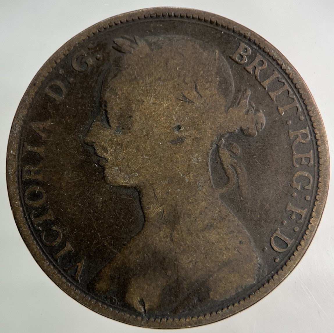 1889 Victoria One Penny Coin | Collectable Grade