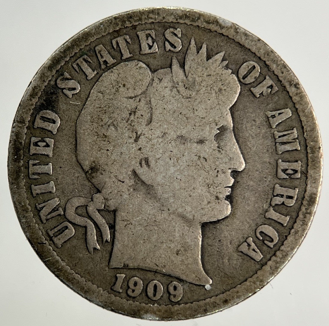1909 - O US USA One Dime Silver Coin | Collectable Grade