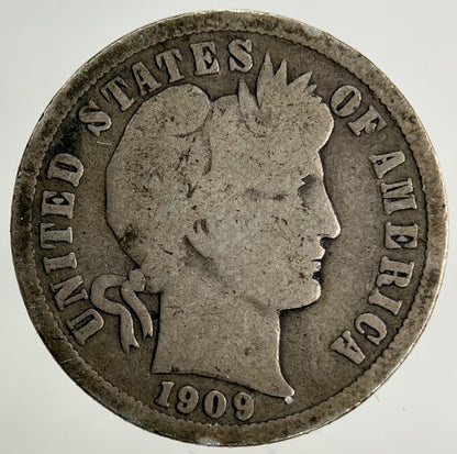1909 - O US USA One Dime Silver Coin | Collectable Grade